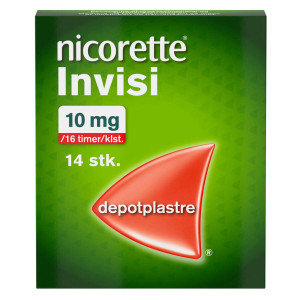 Nicorette Invisi 10 mg/16 timer 14 stk Depotplastre