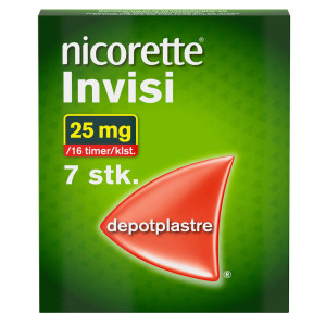 Nicorette Invisi 25 mg/16 timer 7 stk Depotplastre