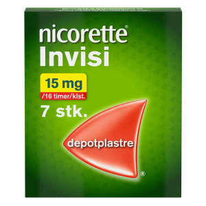 Nicorette Invisi 15 mg/16 timer 7 stk Depotplastre