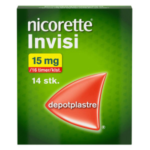 Nicorette Invisi 15 mg/16 timer 14 stk Depotplastre
