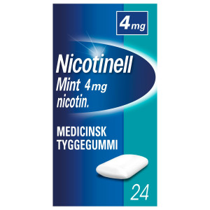 Nicotinell Mint 4 mg 24 stk Medicinsk tyggegummi