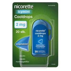 Nicorette Cooldrops 2 mg 20 stk Sugetabletter