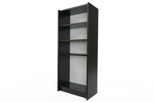 ABC MEUBLES Bücherregal aus Holz - Schwarz