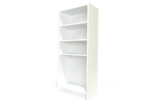 ABC MEUBLES Bücherregal aus Holz - Weiß