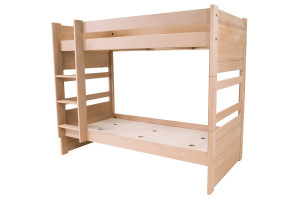 ABC MEUBLES Letto a castello 2 posti 90x190 separabile legno Duo -  Legno Grezzo (senza vernice)