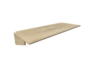 ABC MEUBLES Schreibtisch regal 160cm aus Holz für Hochbett - Roh (ohne Lack)