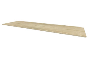 ABC MEUBLES Schreibtisch regal 200 cm aus Holz für Hochbett - Roh (ohne Lack)