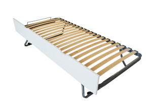 ABC MEUBLES Schubladenbett 90x190 aus massiver Buche - Weiß