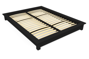 ABC MEUBLES Solido Futonbett 160x200 aus Massivholz - Schwarz