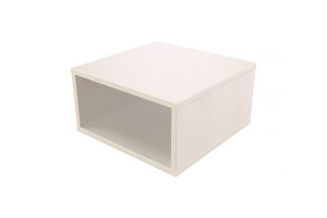 ABC MEUBLES Cubo portaoggetti 50x50 cm -  Bianco