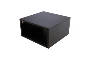 ABC MEUBLES Aufbewahrungswürfel Holz 50x50 cm - Schwarz