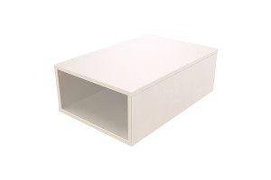 ABC MEUBLES Cubo portaoggetti 75x50 cm -  Bianco