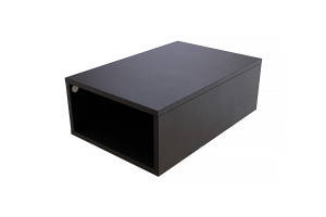 ABC MEUBLES Aufbewahrungswürfel Holz 75x50 cm - Schwarz