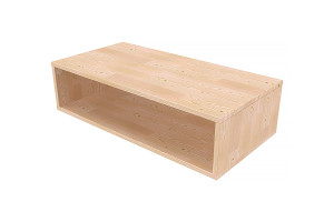 ABC MEUBLES Aufbewahrungswürfel Holz 100x50 cm - Roh (ohne Lack)