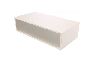 ABC MEUBLES Cubo portaoggetti 100x50 cm -  Bianco
