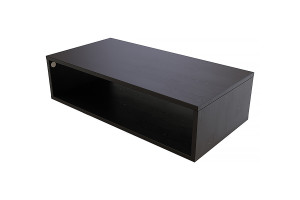 ABC MEUBLES Aufbewahrungswürfel Holz 100x50 cm - Schwarz