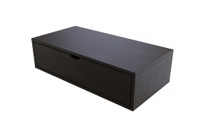 ABC MEUBLES Aufbewahrungswürfel Holz 100x50 cm + Schublade - Schwarz