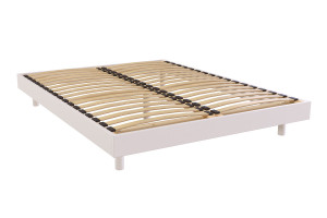 ABC MEUBLES Lattenrost 140x190 Kit France aus Massivholz - Weiß