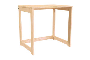 ABC MEUBLES Schreibtisch aus massivholz Alban - Roh (ohne Lack)
