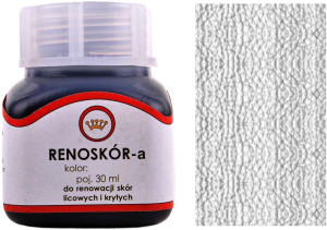 RENOSKÓR FARBA DO SKÓR LICOWYCH I KRYTYCH 30 ml - 60 KOLORÓW / G10-01 SREBRNY 48