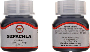 SZPACHLA ŻYWICA DO RENOWACJI NAPRAWY SKÓRY CZARNY 30 ml - symbol G12-76