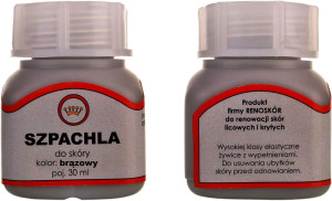 SZPACHLA ŻYWICA DO RENOWACJI NAPRAWY SKÓRY BRĄZOWY 30 ml - symbol G12-76
