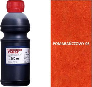 G9-99 RENOSKÓR FARBA DO ZAMSZU I NUBUKU 60 ml - CZARNY POMARAŃCZOWY 250 ML