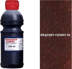G9-99 RENOSKÓR FARBA DO ZAMSZU I NUBUKU 60 ml - GRANATOWY CIEMNY BRĄZOWY CIEMNY 250 ML