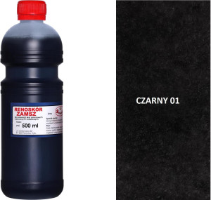 G9-99 RENOSKÓR FARBA DO ZAMSZU I NUBUKU 60 ml - RÓŻOWY CZARNY 500 ML