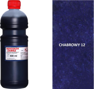 RENOSKÓR FARBA DO RENOWACJI ZAMSZU NUBUKU I WELURU 250 ML - ŻÓŁTY / G12-98 CHABROWY 500 ML