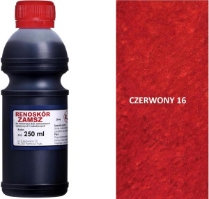 RENOSKÓR FARBA DO RENOWACJI ZAMSZU NUBUKU I WELURU 500 ML - ŻÓŁTY / G13-05 CZERWONY 250 ML