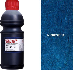 RENOSKÓR FARBA DO RENOWACJI ZAMSZU NUBUKU I WELURU 500 ML - ŻÓŁTY / G13-05 NIEBIESKI 250 ML