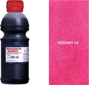 RENOSKÓR FARBA DO RENOWACJI ZAMSZU NUBUKU I WELURU 500 ML - ŻÓŁTY / G13-05 RÓŻOWY 250 ML