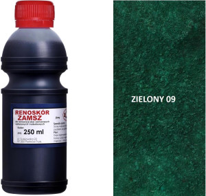 RENOSKÓR FARBA DO RENOWACJI ZAMSZU NUBUKU I WELURU 500 ML - ŻÓŁTY / G13-05 ZIELONY 250 ML