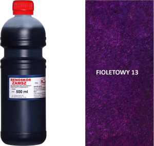 RENOSKÓR FARBA DO RENOWACJI ZAMSZU NUBUKU I WELURU 500 ML - ŻÓŁTY / G13-05 FIOLETOWY 500 ML