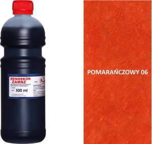 RENOSKÓR FARBA DO RENOWACJI ZAMSZU NUBUKU I WELURU 500 ML - ŻÓŁTY / G13-05 POMARAŃCZOWY 500 ML
