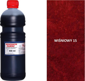 RENOSKÓR FARBA DO RENOWACJI ZAMSZU NUBUKU I WELURU 500 ML - ŻÓŁTY / G13-05 WIŚNIOWY 500 ML