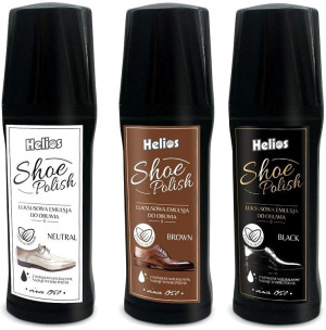 PASTA W PŁYNIE DO OBUWIA Z WOSKIEM POŁYSK HELIOS SHOE POLISH / G11-76 Czarny