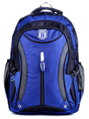 GRANATOWO CZARNY POJEMNY PLECAK MIEJSKI TORNISTER SZKOLNY BAG STREET / G4-67