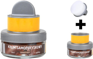 BRĄZOWY KREM SAMOPOŁYSKOWY DO SKÓRY LICOWEJ 2 w 1 50 ml / G10-33 Bezbarwny