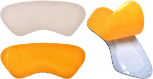 BIAŁE SKÓRZANE ZAPIĘTKI DO BUTÓW Z PODUSZKĄ LATEKSOWĄ / G10-83