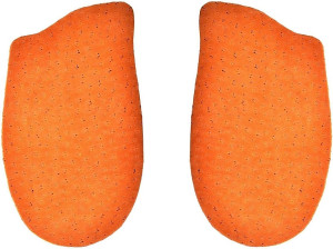 SKÓRKOWE WKLEJANE PODPIĘTKI DO OBUWIA PODUSZKI LATEXOWE / G10-66 Brązowy