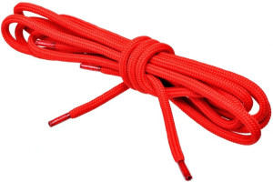 CZERWONE Sportowe sznurowadła FI 4,5 MM