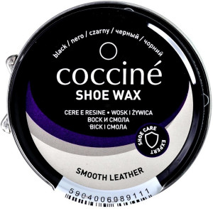 CZARNA PASTA DO BUTÓW COCCINE SHOE WAX BLACK WOSK I ŻYWICA 40 ml / G12-07