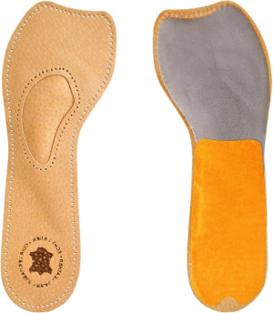 BEŻOWE SKÓRZANE WKŁADKI Z PODUSZKĄ DO BUTÓW SZPILEK KOTURNÓW / G9-77 36 / 37