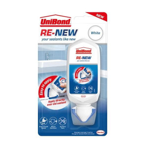 Unibond Re-New Ice White Sealant, 80Ml, Mould Resistant, Auto Smooth Nozzle