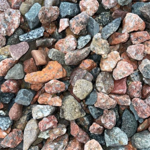 Glenview Pink Granite Decorative Stone, Ton Bag, Low Maintenance Landscaping Material