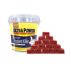 Big Cheese Ultra Power Block Bait² Rodent Killer Refills, 15 x 20g, Brodifacoum, Indoor/Outdoor Use, Blue