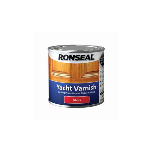 Ronseal Yacht Varnish Gloss 250Ml, Waterproof, Long Lasting, Outdoor Wood Protection