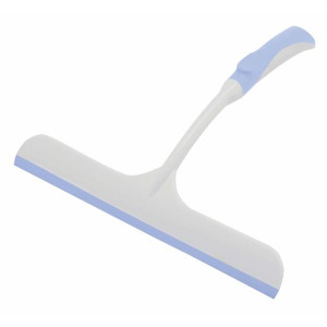 York Bacteria Stop Glass Squeegee - High-Quality Rubber, Non-Slip Handle, Effective Water Removal for Glass, Mirrors, and Showers